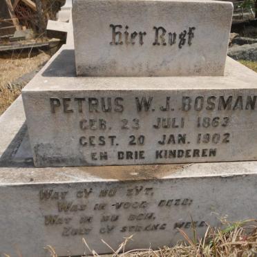 BOSMAN Petrus W.J. 1863-1902 :: BOSMAN Lambertus v.d. Poel 1877-896