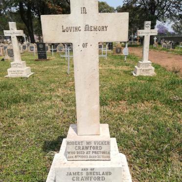 CRAWFORD Robert McVicker -1903 :: CRAWFORD James Bresland -1903