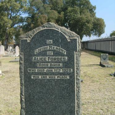 FORBES Alice nee BIRCH -1928