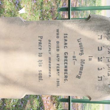 GREENBERG Isaac -1911