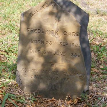 GARE? Frederick 1885-1886