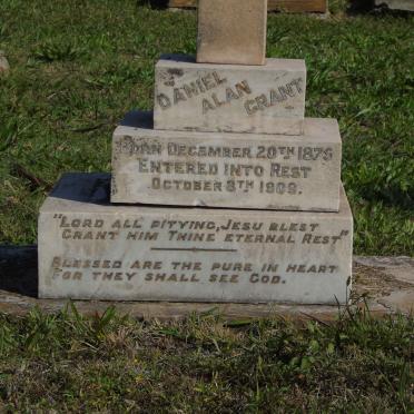 GRANT Daniel Alan 1875-1909