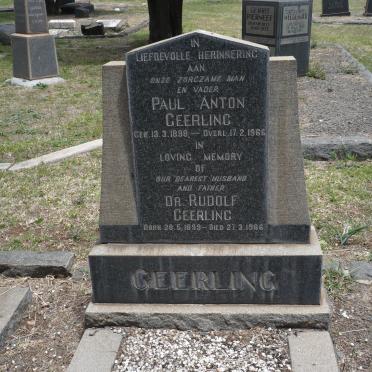 GEERLING Paul Anton 1898-1966 :: GEERLING Rudolph 1899-1966