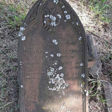 LEVETZOW Franz Alexander, von 1819-1886