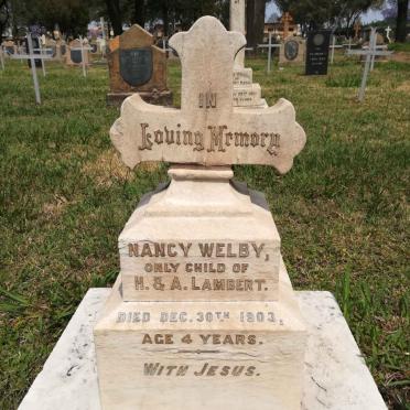 LAMBERT Nancy Welby -1903