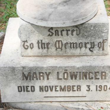 LOWINGER Mary -1904