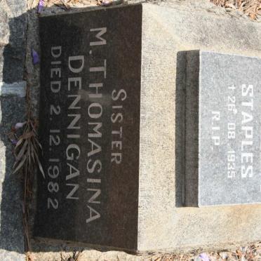 STAPLES Evangeline -1935 :: DENNIGAN Thomasina -1982