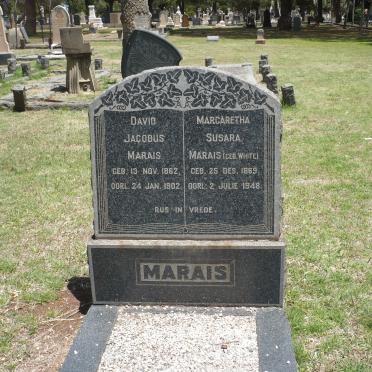 MARAIS David Jacobus 1862-1902 &amp; Margaretha Susara WHITE 1869-1948
