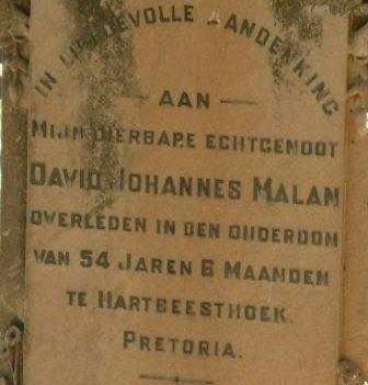 MALAN David Johannes