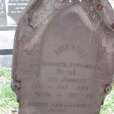 MOCKE Elizabeth Petronella nee MINNAAR 1859-1916