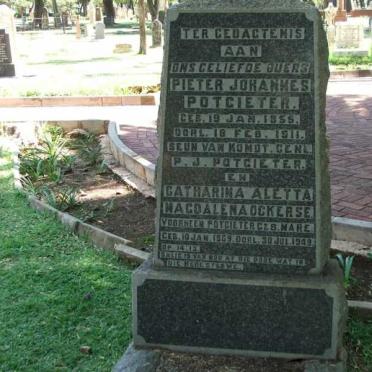 POTGIETER Pieter Johannes 1855-1911 &amp; Catharina Aletta Magdalena OCKERSE previously POTGIETER nee MARE 1869-1949