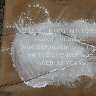 ROSENSTEIN Lily nee SOLOMON -1892