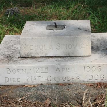 SINOVICH Nicola 1906-1906