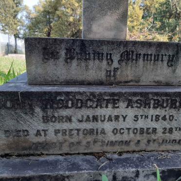 ASHBURNHAM John Woodgate 1840-1888