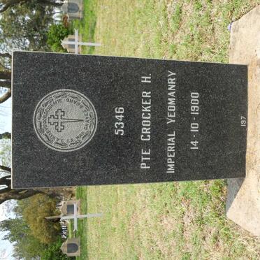 CROCKER H. -1900