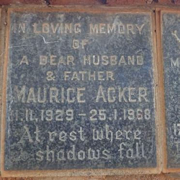 ACKER Maurice 1929-1968