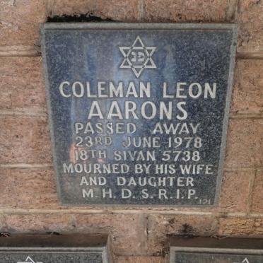 AARONS Coleman Leon -1978