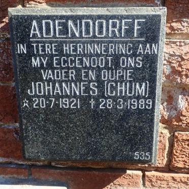 ADENDORFF Johannes 1921-1989