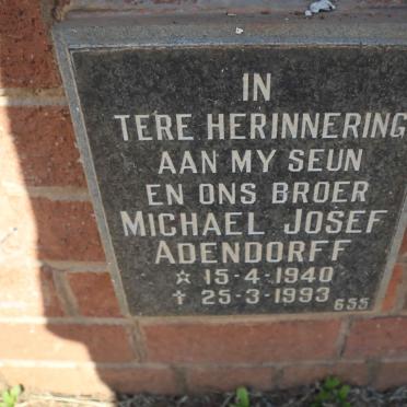 ADENDORFF Michael Josef 1940-1993