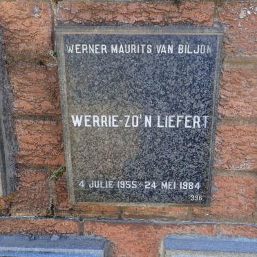 BILJON Werner Maurits, van 1955-1984