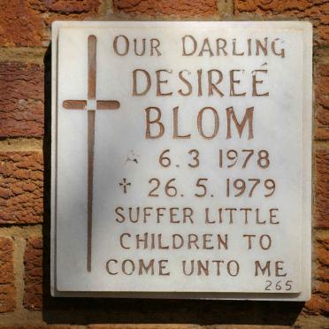 BLOM Desiree 1978-1979
