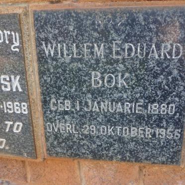 BOK Willem Eduard 1880-1956