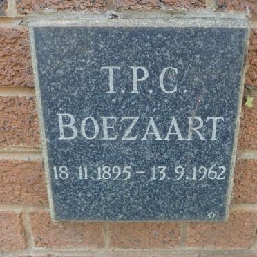 BOEZAART T.P.C. 1895-1962