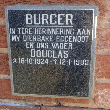 BURGER Douglas 1924-1989