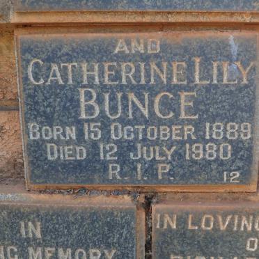 BUNCE Catherine Lily 1889-1980