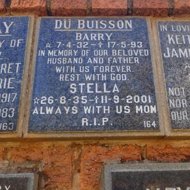 BUISSON Barry, du 1932-1993 &amp; Stella 1935-2001