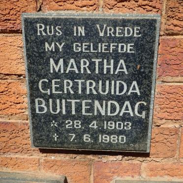 BUITENDAG Martha Gertruida 1903-1980