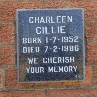 CILLIE Charleen 1952-1986