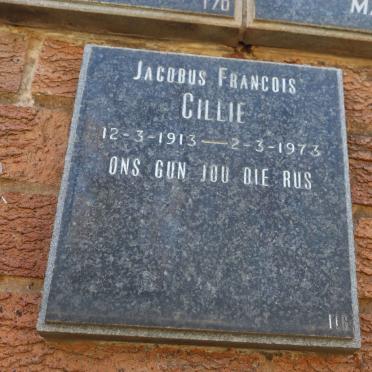 CILLIE Jacobus Francois 1913-1973