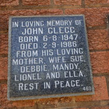 CLEGG John 1947-1986