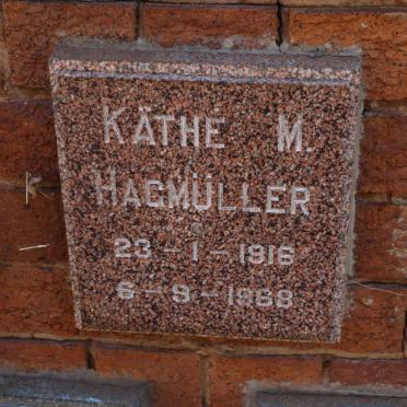 HAGMULLER Kathe M. 1916-1968