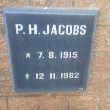 JACOBS P.H. 1915-1982