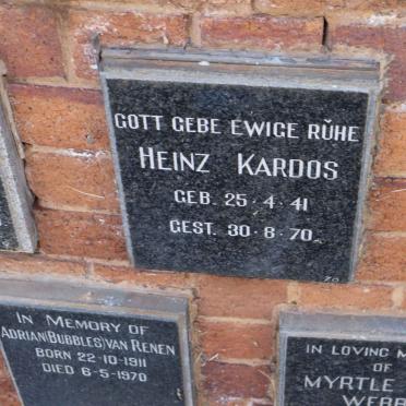 KARDOS Heinz 1941-1970