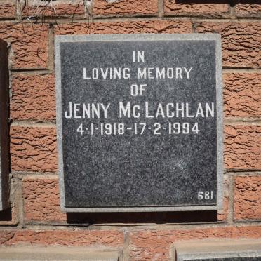 MCLACHLAN Jenny 1918-1994