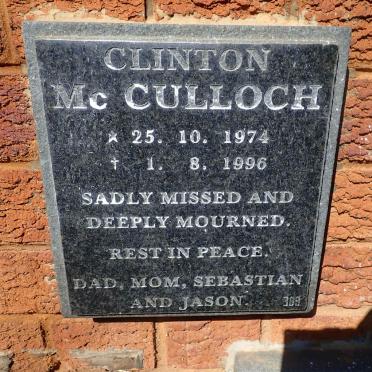 MCCULLOCH Clinton 1974-1996