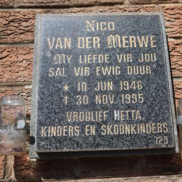 MERWE Nico, van der 1946-1995
