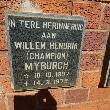 MYBURGH Willem Hendrik 1897-1979