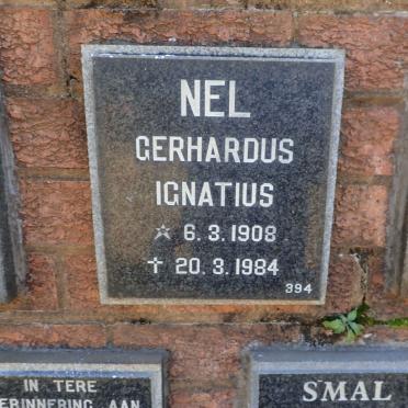 NEL Gerhardus Ignatius 1908-1984