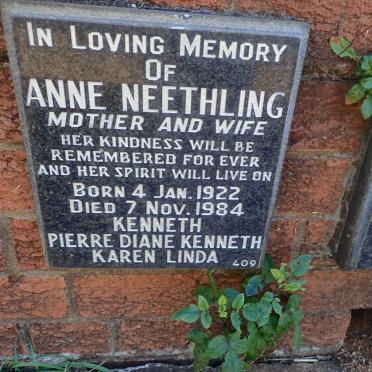 NEETHLING Anne 1922-1984