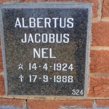 NEL Albertus Jacobus 1924-1988