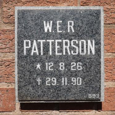 PATTERSON W.E.R. 1926-1990