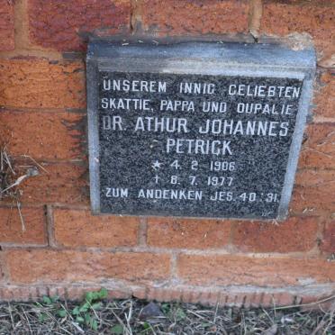 PETRICK Arthur Johannes 1906-1977