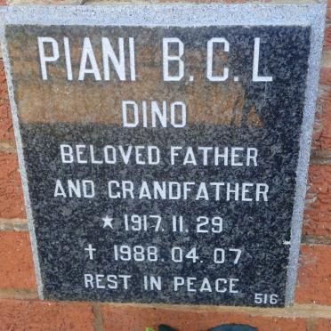 PIANI B.C.L. Dino 1917-1988