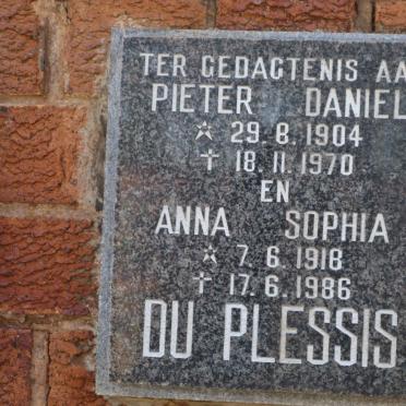 PLESSIS Pieter Daniel, du 1904-1970 &amp; Anna Sophia 1918-1986