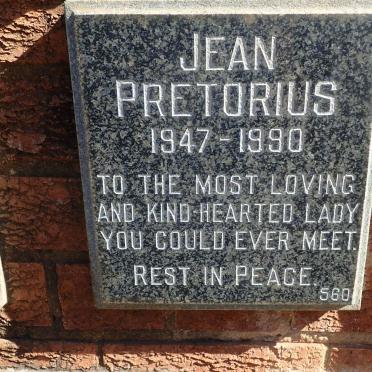 PRETORIUS Jean 1947-1990