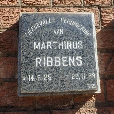 RIBBENS Marthinus 1925-1989
